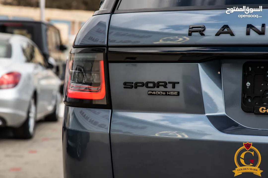 Range Rover Sport 2021 Hse Plug in hybrid  Black edition    السيارة وارد المانيا