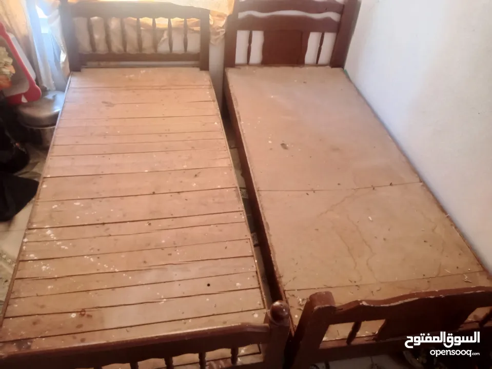 سرير نفر للبيع مستعملات خشب صاج