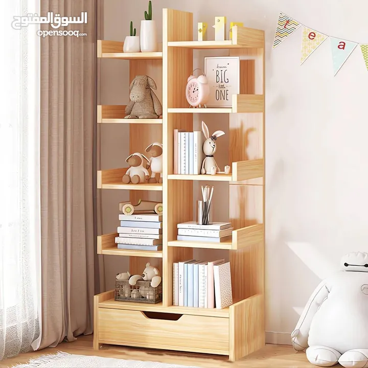 مكتبه خشبيه مميزة ولائقة لجمع انواع الكتب