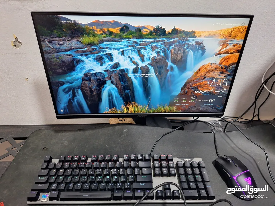 بسم الله ما شاء الله  Computer Gming  نظيف كامل مكمل  معه كلشي