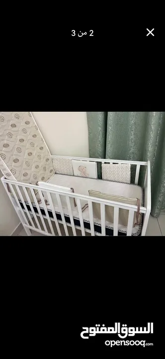 Baby bed with 2 mattress 60120