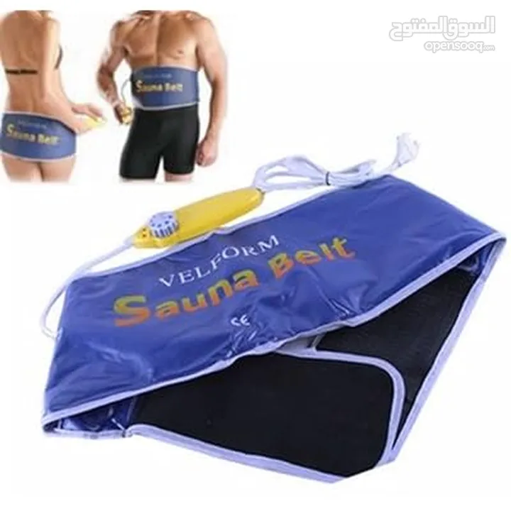 جهاز ساونا بيلت يعمل بالكهرباء للتخلص من السيلوليت والدهون المتراكمة في منطقة الخصر .حزام SAUNA BELT