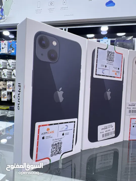 iPhone 13 (128) GB ايفون 13 جديد  128 جيجابايت ( وارد الشرق الاوسط ) كفالة الوكيل بالاردن ABM سنة //