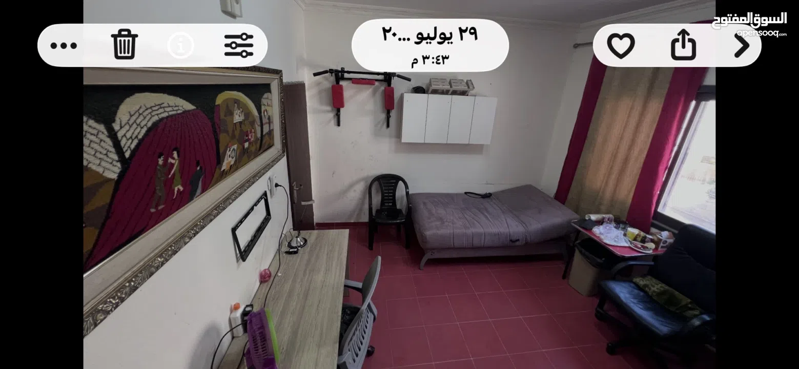 شقه غرفتين مفروشه لدكتور زوجين  او موظفين طلاب طب