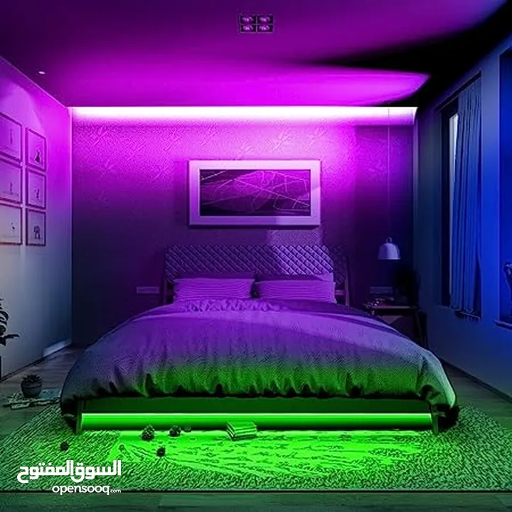 شريط إضاءة ملون 8 الوان مختلفة RGB 5 meters COLOR LED strip decoration light
