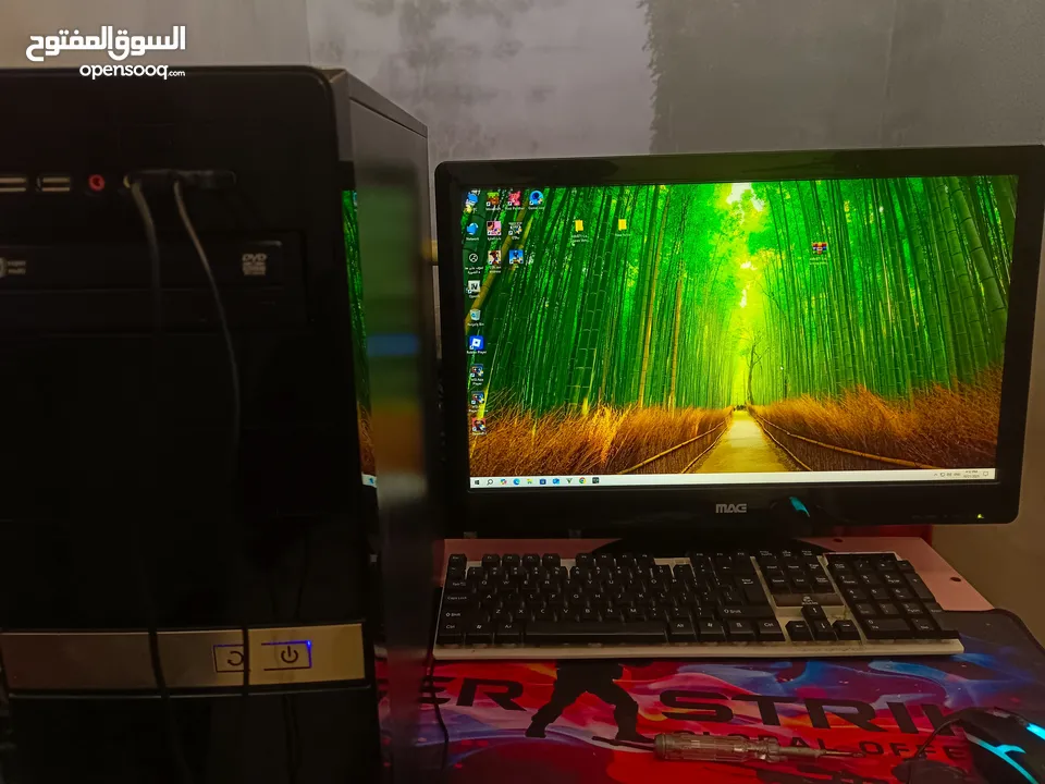 جهاز كمبيوتر مكتبي للبيع – كامل مع الملحقات والتوابع