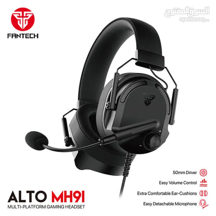 FANTECH ALTO MH91 MULTI-PLATFORM GAMING HEADSET سماعات فانتيك جيمنج جديدة مايك احترافي وصوت نقي جدا