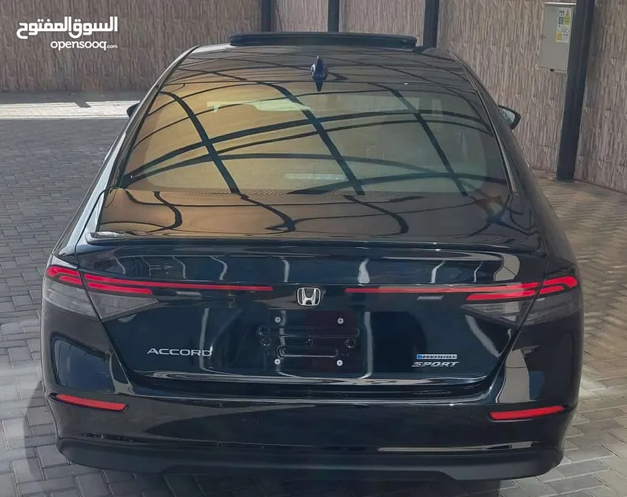 هوندا اكورد موديل 2024 لون اسود فحص كامل تصلح للاعفاءات اوالعمومي اومجمركة