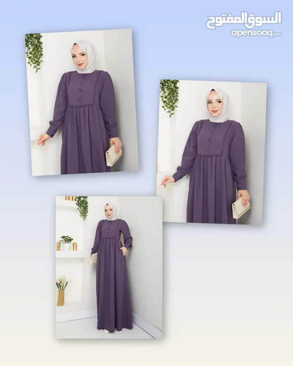فستان تركي كريب ماركة anila moda