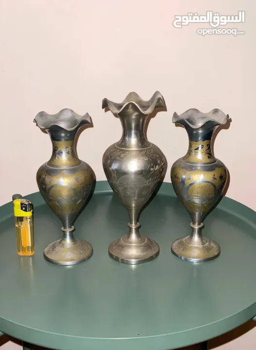 مزهريات وكاسات المدينة المنورة ايام الزمن الجميل. الاسعار والتفاصيل في الوصف.