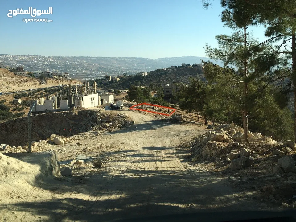 ارض للبيع  عمان شارع الاردن تقاطع شارع الاردن مع شارع عمان-جرش  الرئيسي ملاصقه لغابات وصفي التل