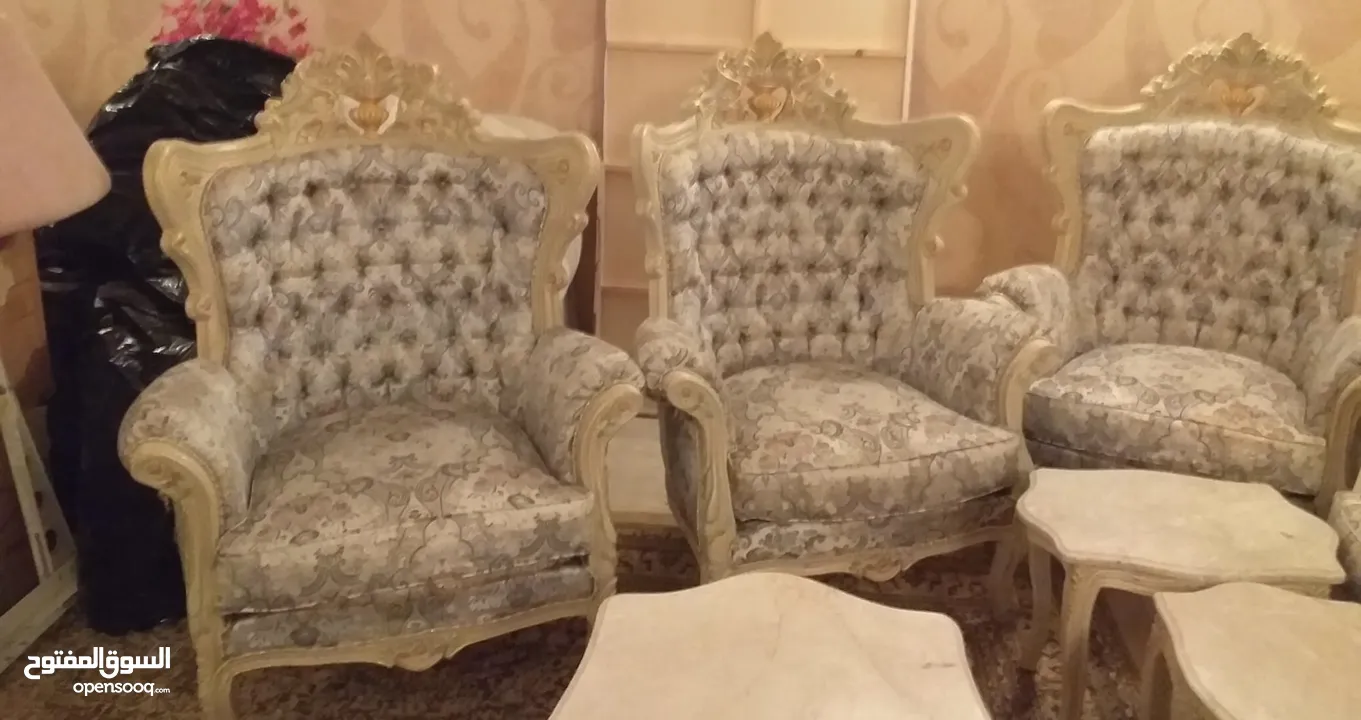 Vintage Victorian living room set