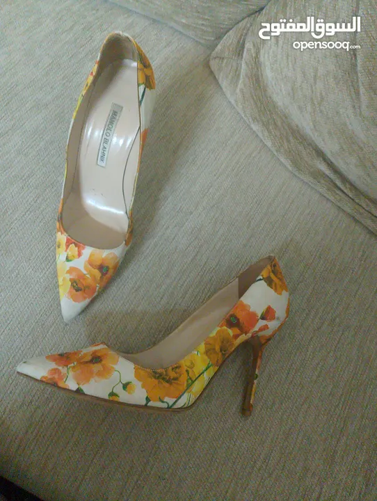 Manolo Blahnik heels  handmade in Italy