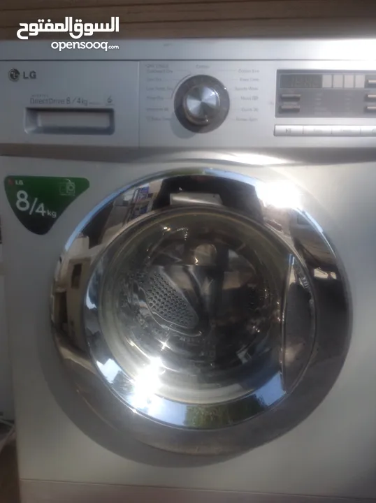 Offer Offer Offer LG Front Load Fully Automatic Washer/Dryer Combo, 8 Kg / 4kg, Silver