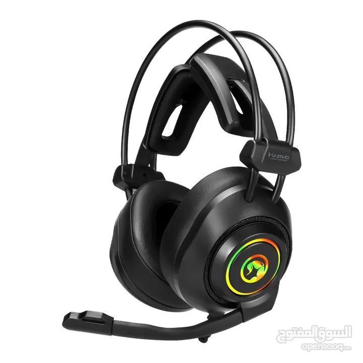 سماعات رأس هيدسيت اصليه سلكي للكومبيوتر MARVO SCORPION HG9056 7.1 VIRTUAL SURROUND USB HEADSET