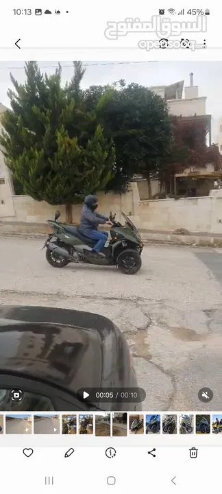دراجة سكوتر كوادرو ثلاثية العجلات صناعة سويسرية محرك 350cc موديل 2019