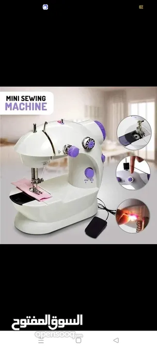 ماكنة الخياطة المتنقلة Mini Sewing Machine     ماكنة الخياطة المنزلية مع بدالة للتحكم بسرعتين.  مميز