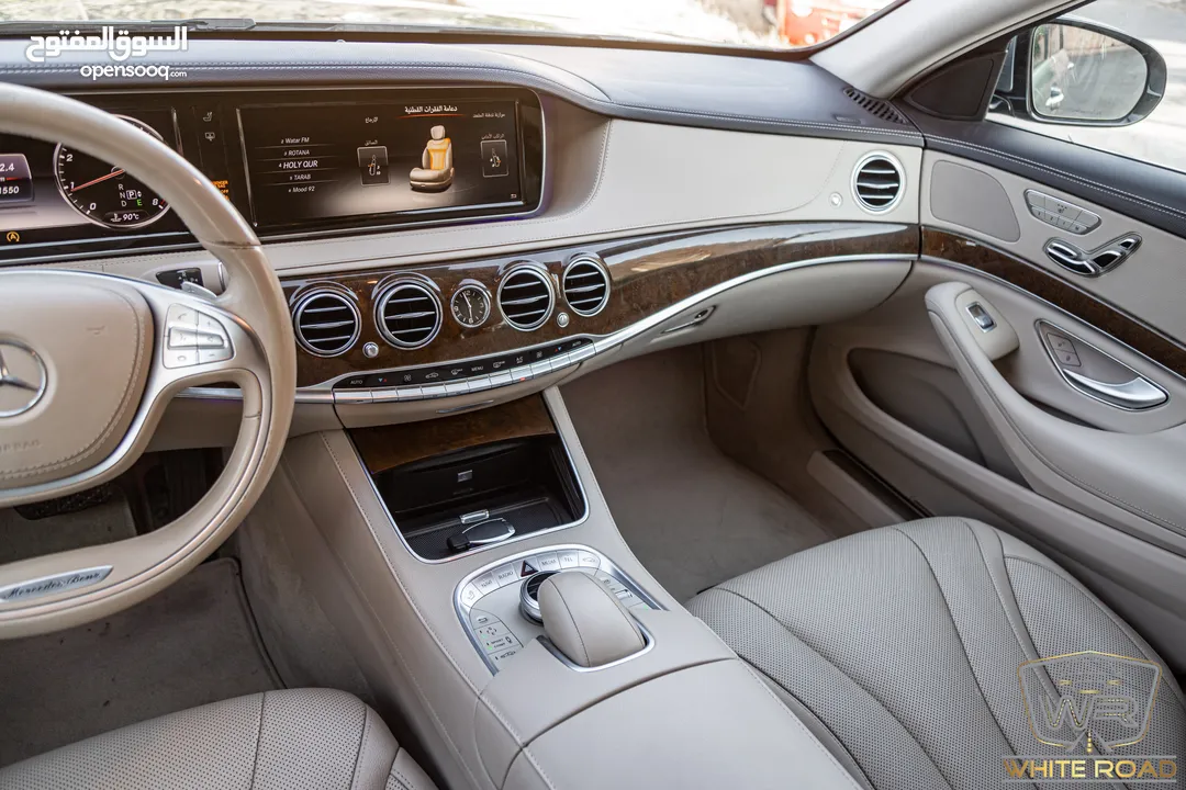 Mercedes S400 2015   السيارة وارد الشركة و قطعت مسافة 111,000 كيلو متر