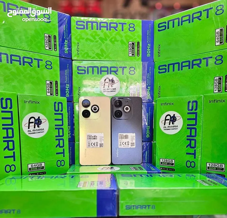 جهاز مستعمل ايام Smart 8 رام 8 جيجا 128 ومكفول متوفر توصيل والوان