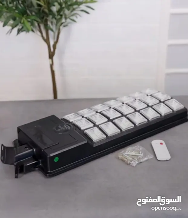 كشاف طاقة شمسية 500 واط فعلي   يعمل لمدة 10 ساعات متواصلة   خلية طاقة شمسية حجم كبير  ريموت تحكم