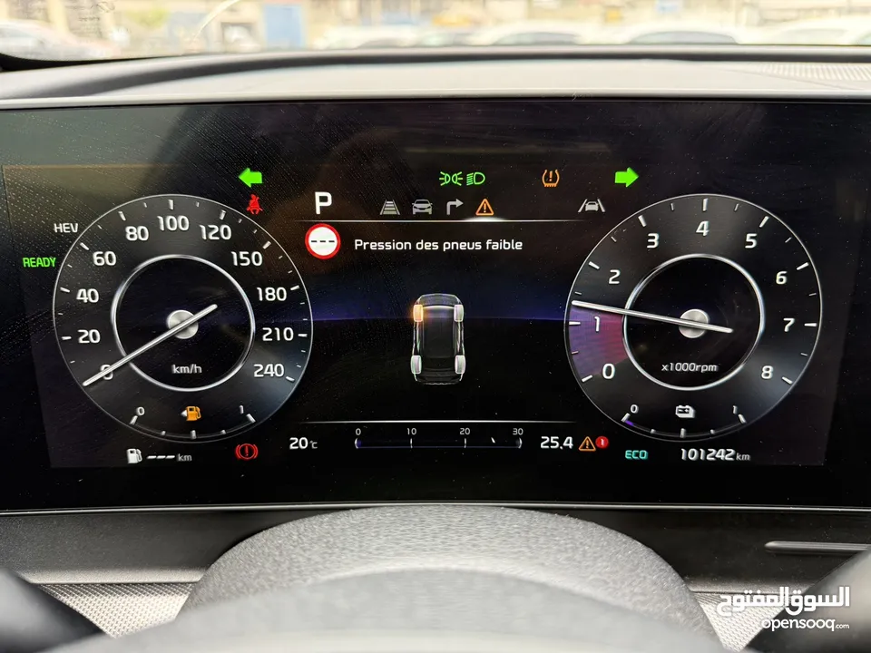 كيا سبورتاج GT Line ترخيص 2022 محرك 1600 هايبرد plug in/يقطع على الشحنه 65 كيلو متر  271 حصان