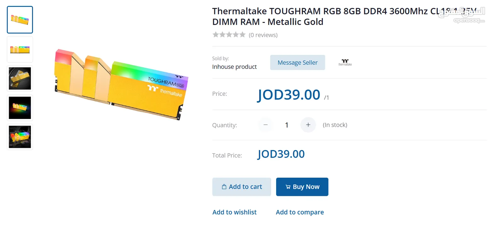رامات ddr4 8x1 3600MHz ثيرمال تيك