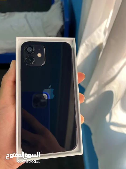 iPhone 12 black 64GB battery 86% ايفون 12 مش مفتوح بطاريه 86‎%‎