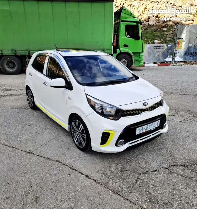 كيا مورنينج 2018  GT LINE فل اضافات فتحة سقف