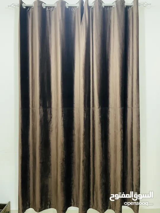 Blackout curtains.