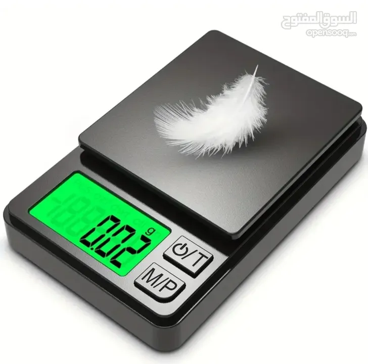 ميزان رقمي حساس للمجوهرات دقيق جداً 0.001 / 100g شاشة LCD بإضاءة خلفية