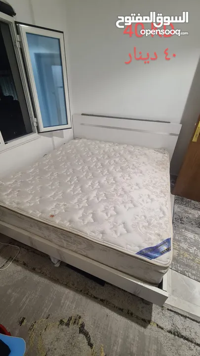 سرير مقاس 190×200 + مرتبة   Bed 190 x 200 + Bed Mattress