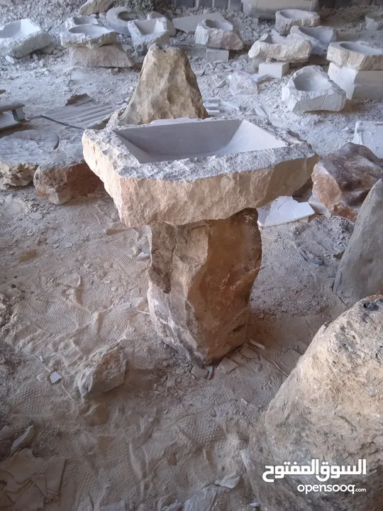 مغاسل حجر طبيعي مميز للبيع بسعر مغري...