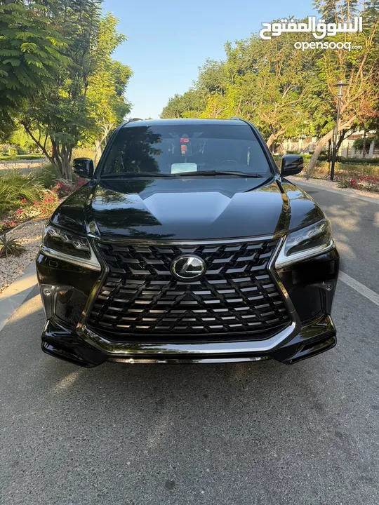 استيشن لكزس 2021 بلاك اديشن لون اسود  Lexus lx570 black ideation