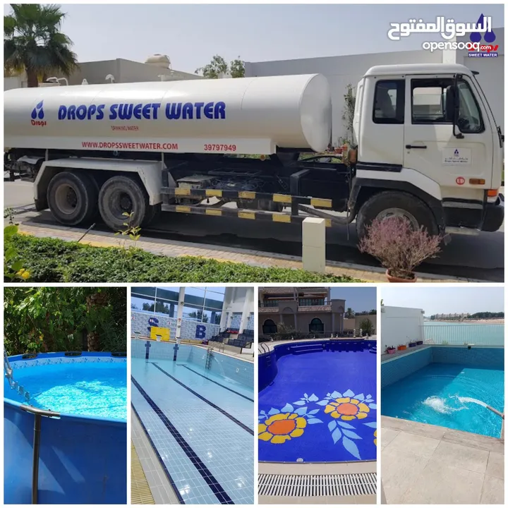 We provide water for swimming pools, construction sites using 5000 gallons and 1000 gallons trucks.