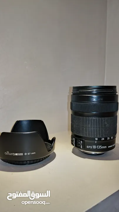 بكج تصوير احترافي متكامل – Canon 70D + عدسة 135mm + ترايبود + شنطة وفلاتر