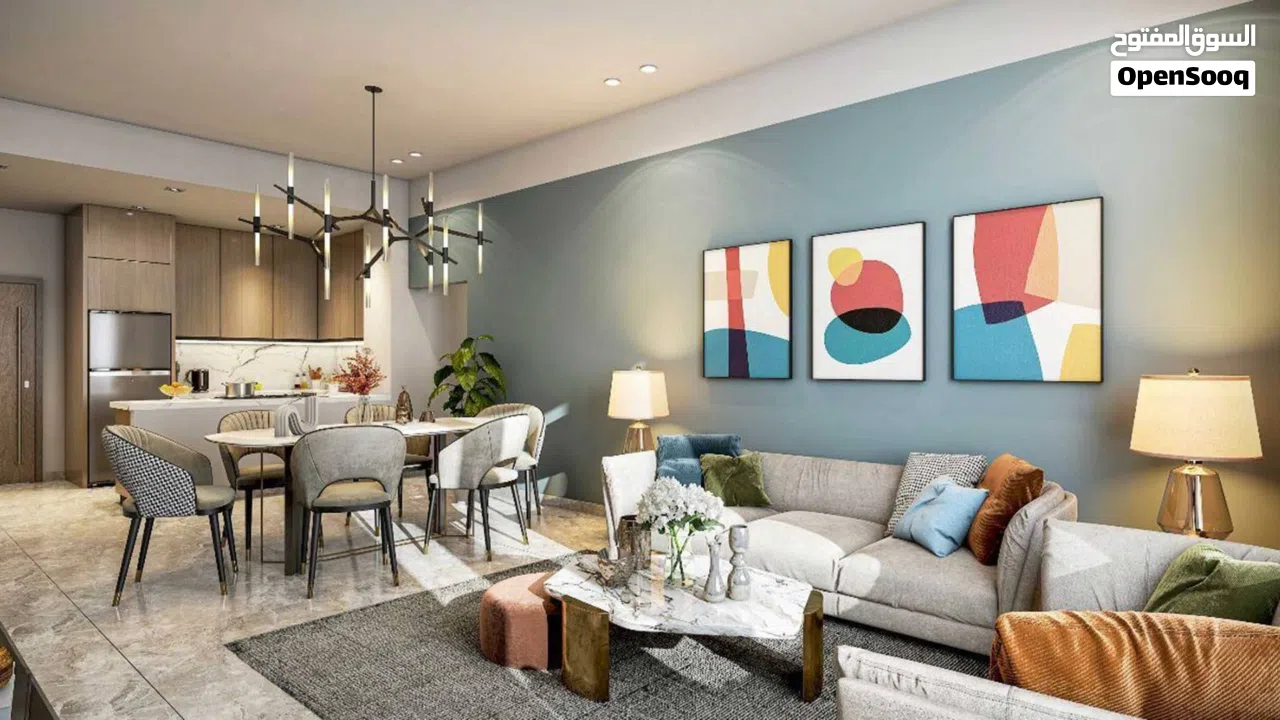 شقه غرفه في مشروع perla 3 جزيره ياس اطلاله مميزه نظام تقسيط استلام قريب