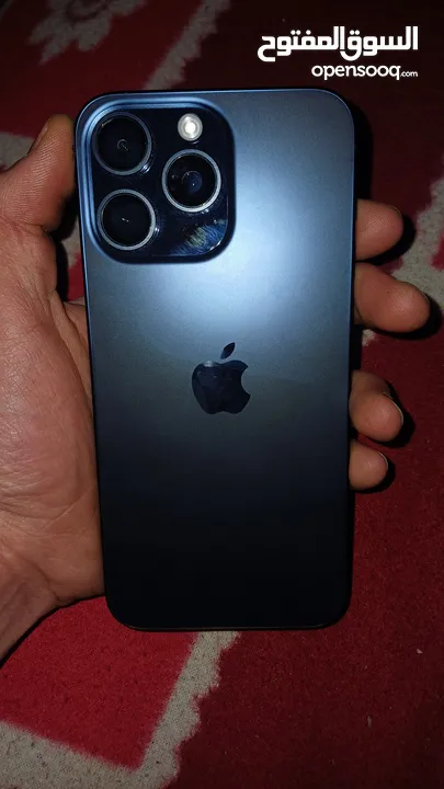 iPhone 15 Pro Max, Titanium Blue, 88% Battery, Used, in Original Condition البيع كاش طبعاً