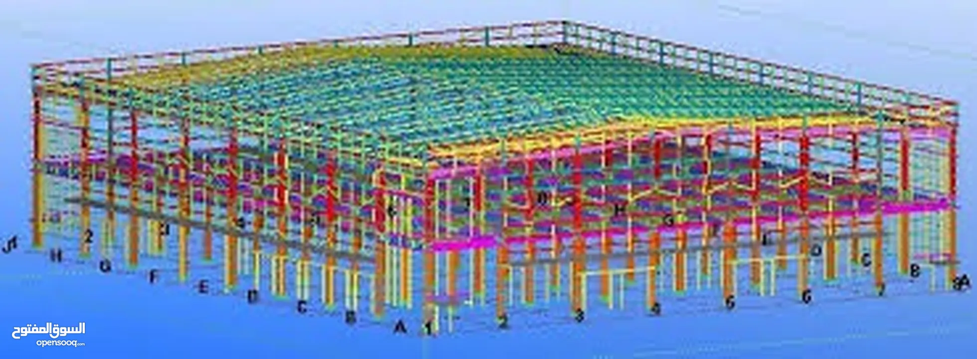 رسام 3D steel structure خبرة 5 سنوات  سرعة ودقة بلعمل