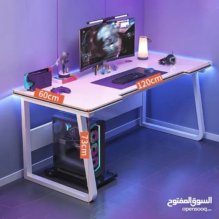 طاولة جيمينغ / مكتب كمبيوتر – تريند السيت أب العصري إذا بدك مكتب يجمع بين الشكل الفخم والع