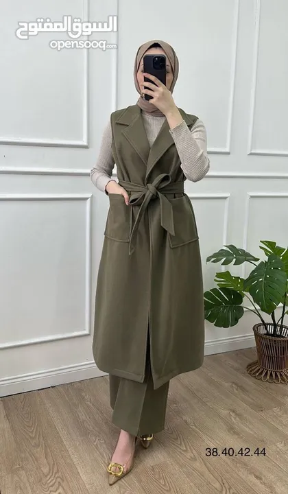 طقم شتوي صوف ناعم – موديل راقي – ألوان متعددة