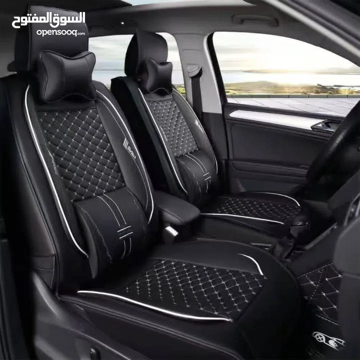 أفضل حماية لمقاعد سيارتك!  طقم فرش متكامل عالي الجودة لجميع السيارات (5 مقاعد).  مقاوم للأوساخ