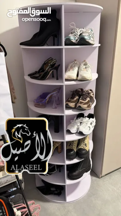 خزانة الاحذية الدوارة الترند