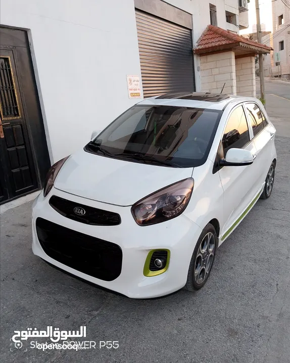 كيا مورننغ 2016 ترخيص 2015 جير عادي فتحه سقف اصليه GT laine