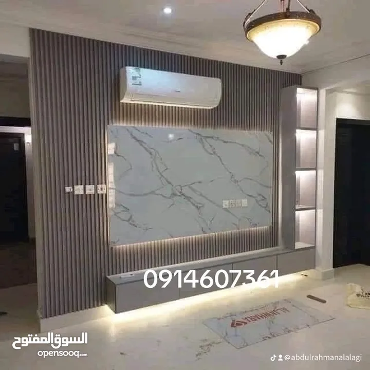 فني تركيب وتصميم ديكورات داخلية وخارجية