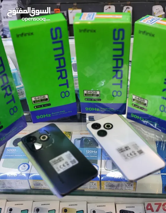 العرض الاقوى Infinix Smart 8 4ram/64G  أداء ممتاز وبطارية قوية بسعر اقتصادي   العرض حتى نفاذ الكميه