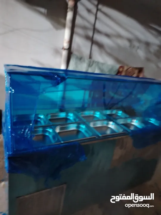 ثلاجة عرض ستانلس ستيل – نظيفة وجاهزة للشغل فورًا