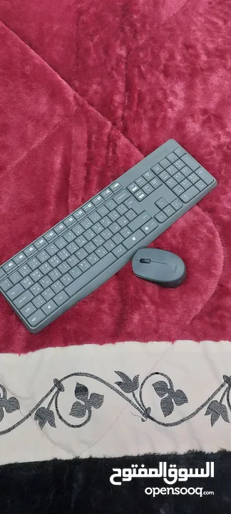 فارة و كيبورد لاسلكي من Logitech wireless mouse and keyboard