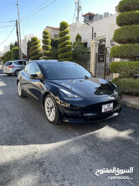 تيسلا مودل3 2022 اعلى صنف سعر حرق Tesla model 3 long range dual motor