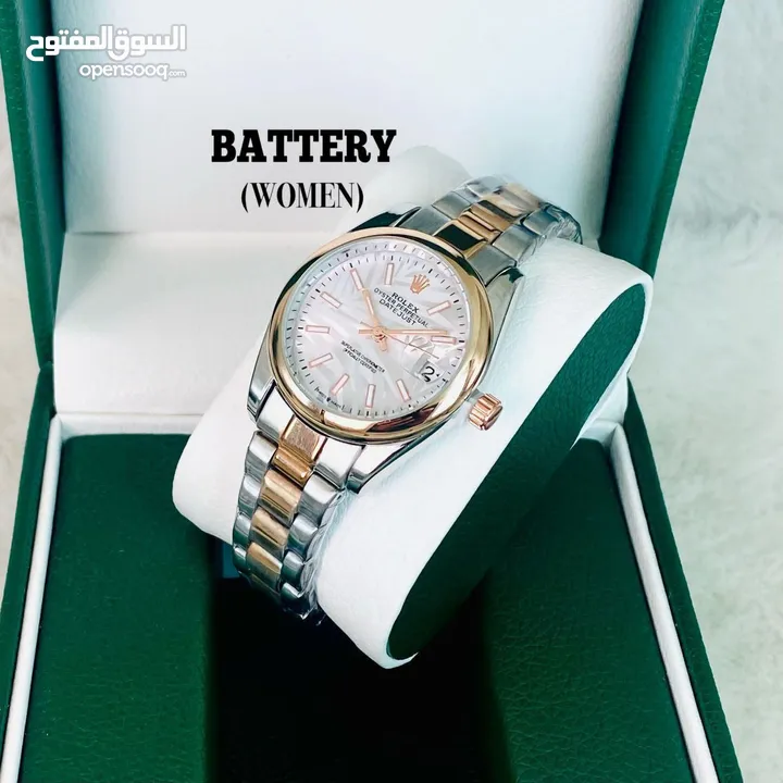 ساعة رجالية ونسائية من ماركات عالمية مختلفة  Rolex // Tissot // kalvin klein // cartier //  cucci