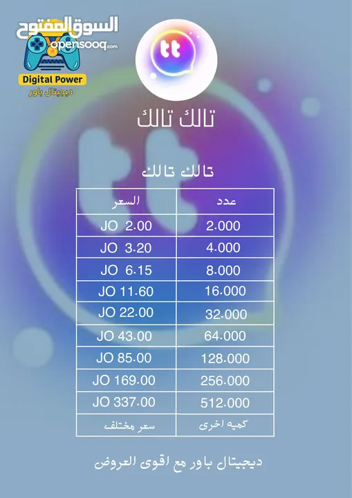 مرحباً بكم في ديجيتال باور للألعاب والبرامج! شحن جميع العابك في مكان واحد والتطبيقات